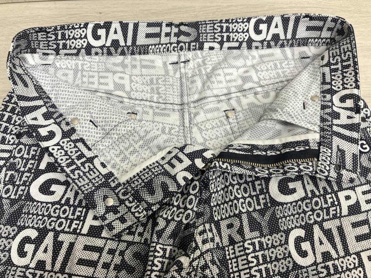PEARLY GATES ロングパンツ グラデロゴ柄 サイズ4/M ネイビー パーリーゲイツ ゴルフ_画像4
