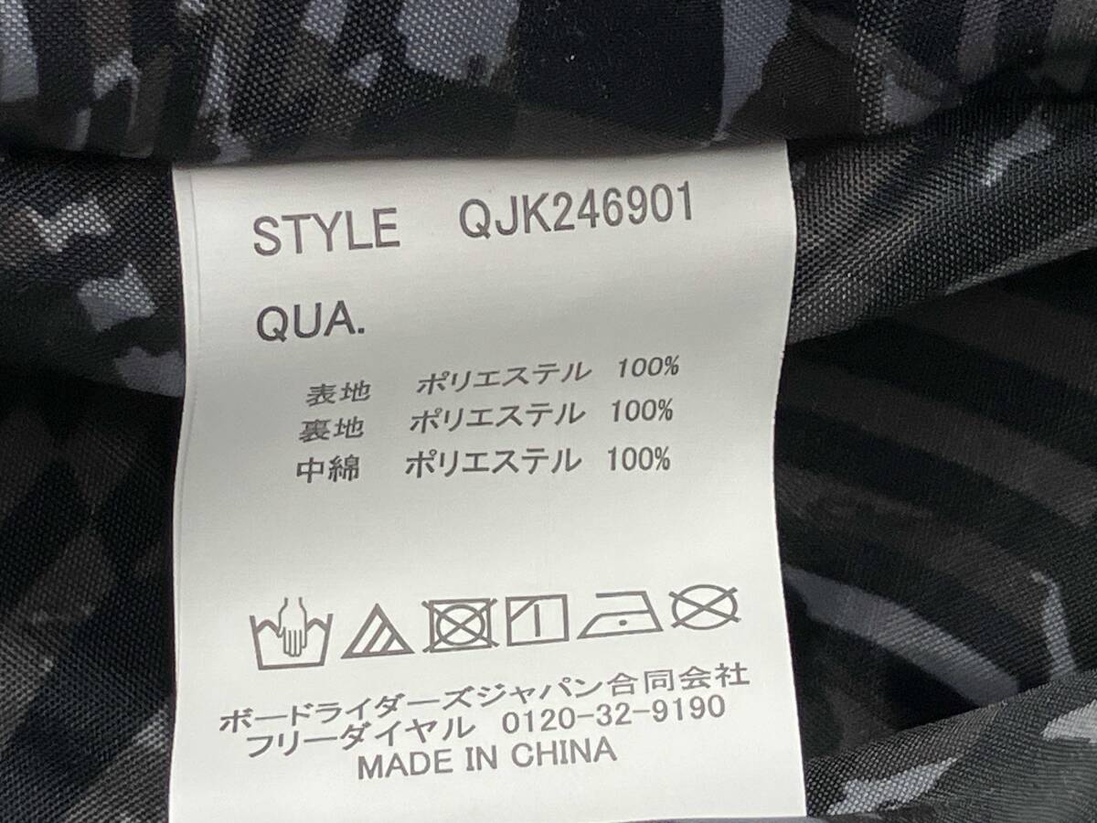QUIKSILVER QJK246901 ジャケット グレー ブラック Mサイズ_画像9