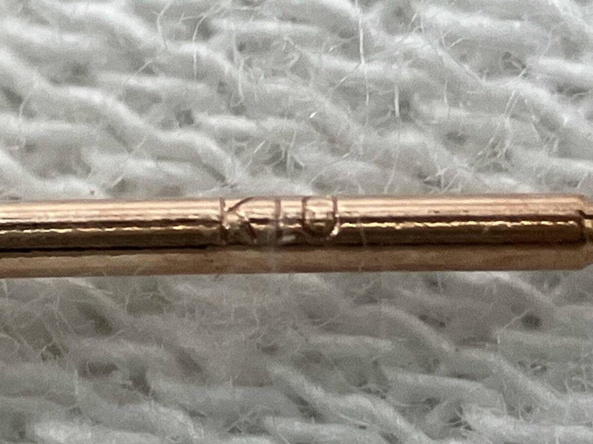 K10 イエローゴールド 片耳ピアス 総重量0.18g ピアス アクセサリー_画像4