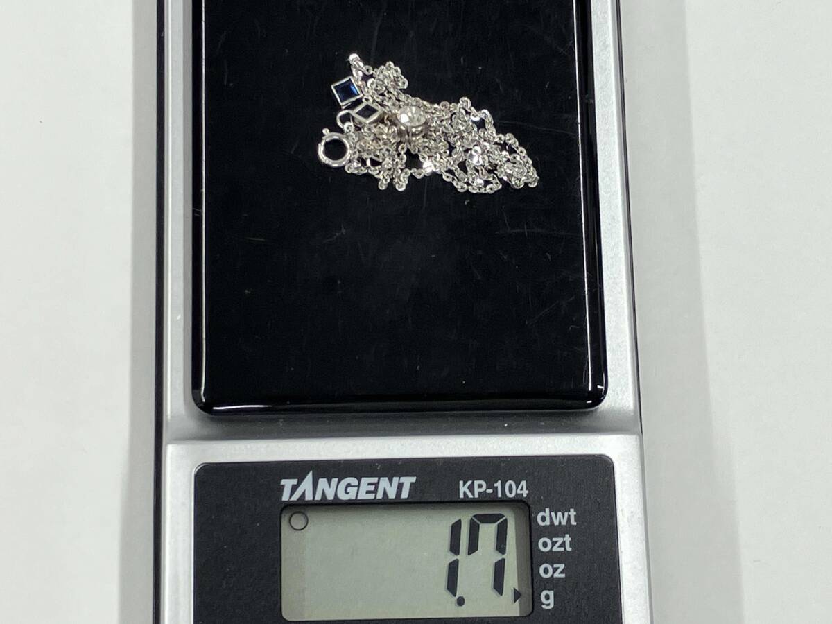 K18WG 40cm 1.7g цветной камень есть дизайн колье 