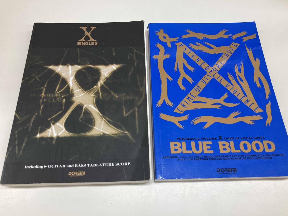 X JAPANスコア・ギター教本など10点セット X JAPAN X SINGLES/いちばんわかりやすい入門書 エレキベース入門 レッスンDVD付 など_画像4