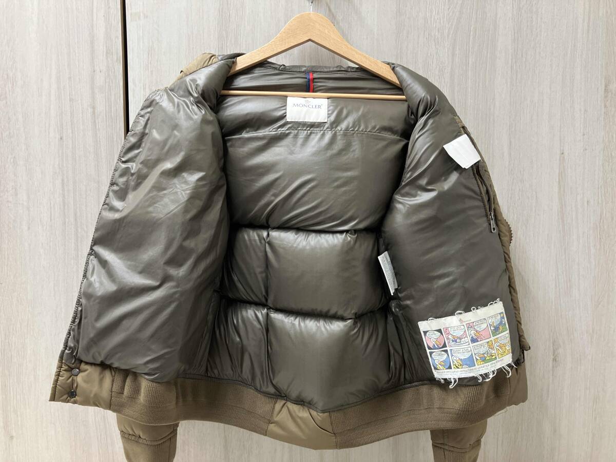MONCLER ダウンジャケット サイズ表記0 ALBERIC 120914195500 54457 ブラウン 茶色系 モンクレール_画像3
