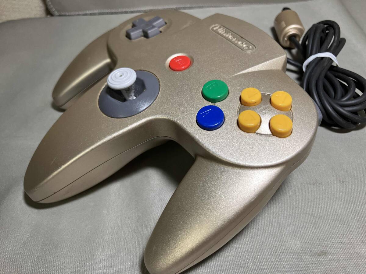 ジャンク NINTENDO64 コントローラー (ゴールド)