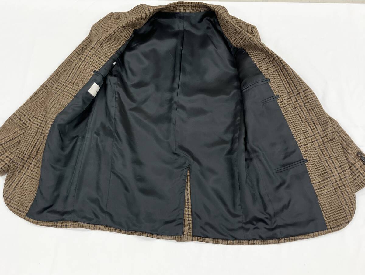 CELINE セリーヌ ジャケット チェック 茶系 2V49F9470 サイズ34 店舗受取可_画像6