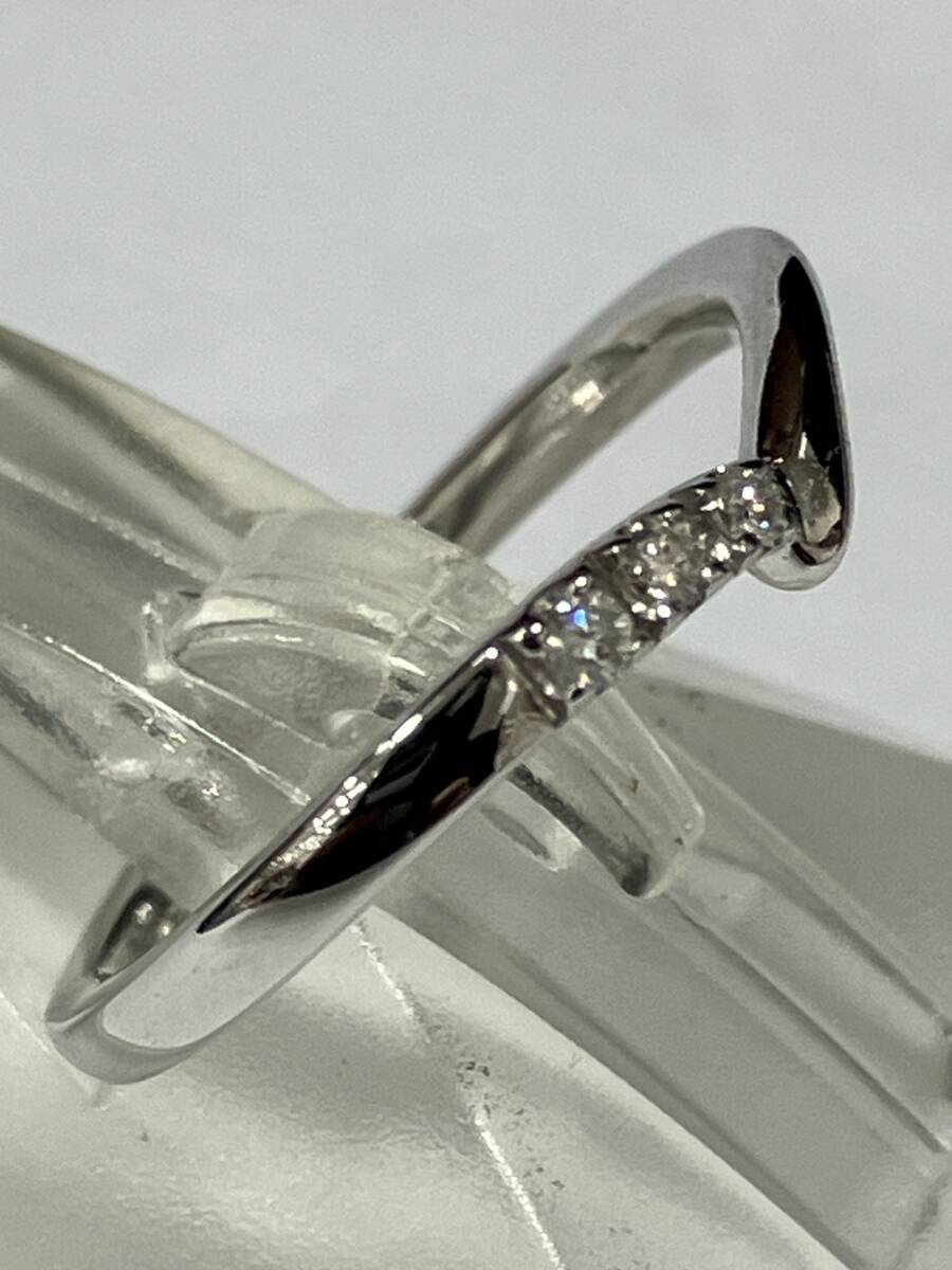 4℃ ヨンドシー　K18 #6 1.8g 透明石　リング_画像3