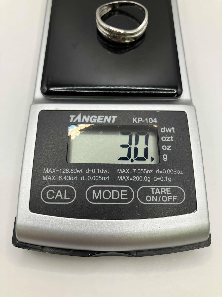 本体のみ Pt900 プラチナ 001の刻印あり 12号 総重量約 3.0g リング 指輪_画像9