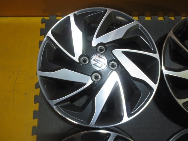 ☆スピスタ☆ホイール スズキ純正 スペーシア 15インチ 4本 4.5J +45 100-4 R155259H 中古_画像2