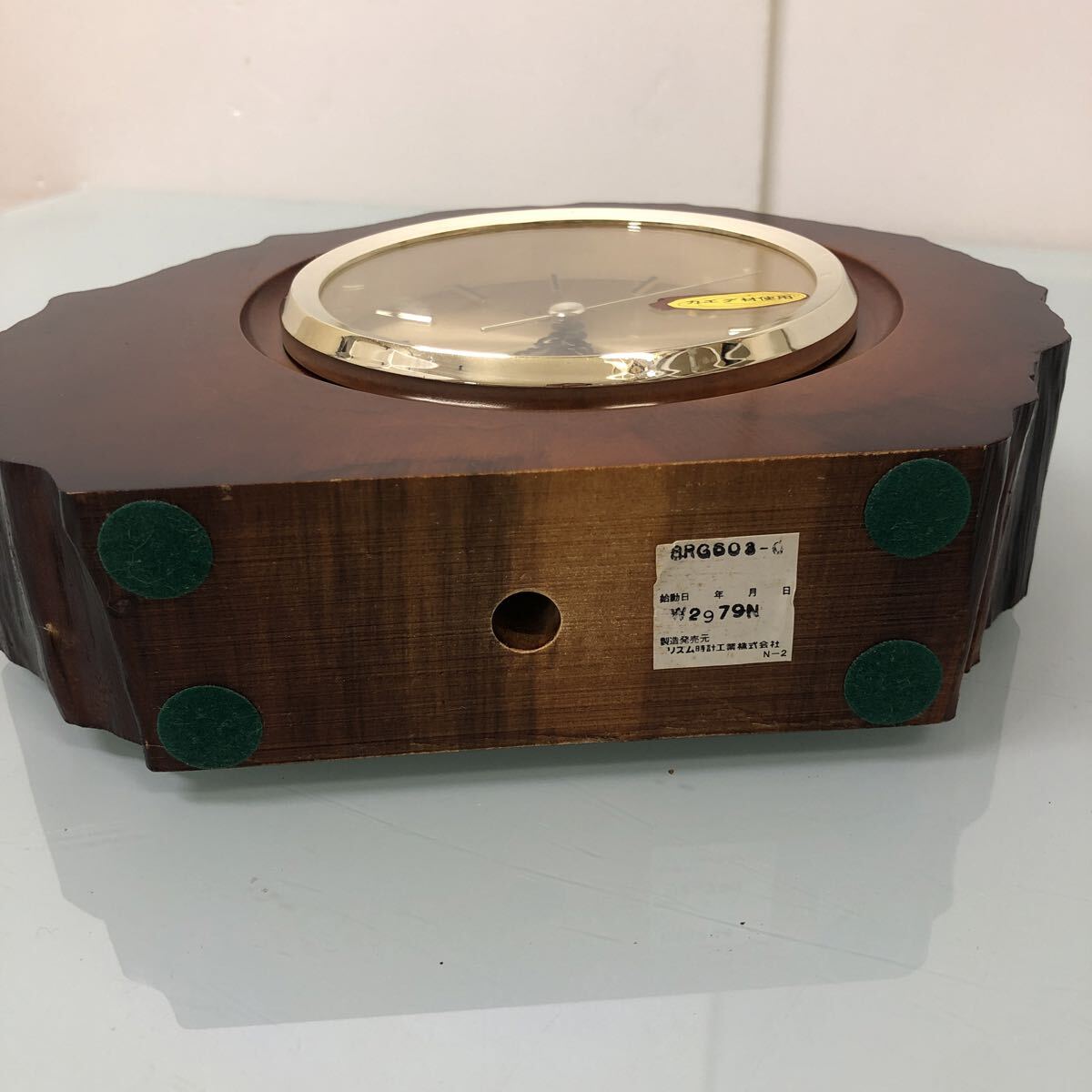 置時(shí)計(jì) CITIZEN シチズン 昭和レトロ クオーツ 木制 カエデ材 記念品刻印あり 動作確認(rèn)済み インテリア 雑貨