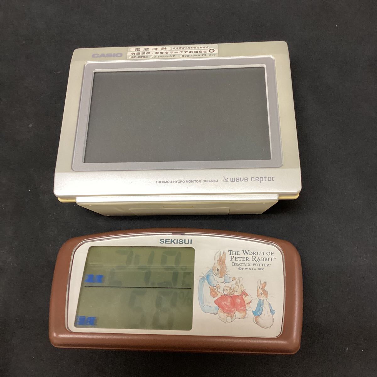 ジャンク CASIO 電波時計 カシオ セキスイ 温度湿度計 デジタル 時計