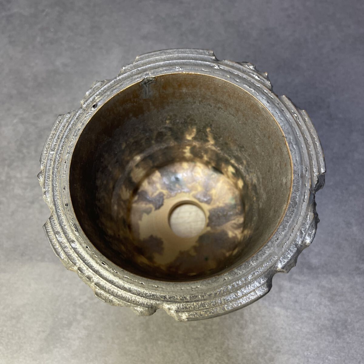 す305 HAND Made 4号 植木鉢 陶器 検(アガベ パキプス 姫巌竜 帝釈天 黒火焔 factory SRL カタチ製作所 グラキリス 塊根植物_画像4