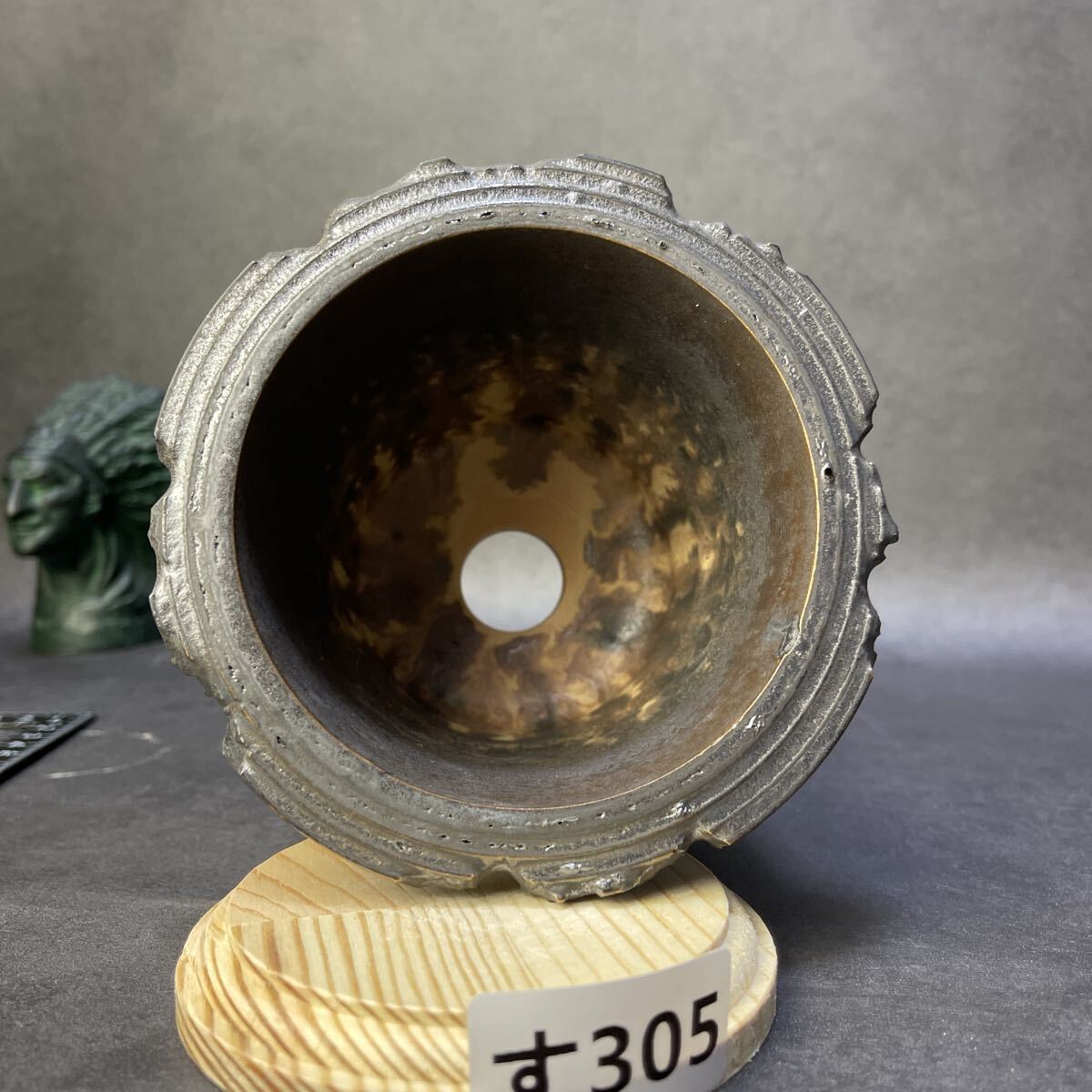 す305 HAND Made 4号 植木鉢 陶器 検(アガベ パキプス 姫巌竜 帝釈天 黒火焔 factory SRL カタチ製作所 グラキリス 塊根植物_画像9