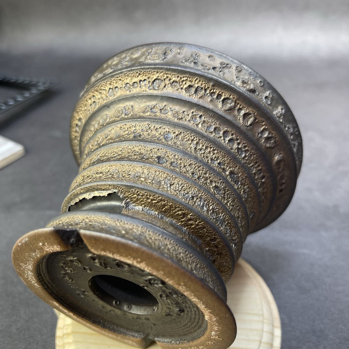 ま045 Hand MADE 植木鉢 陶器 検（塊根植物 アガベ パキプス invisible ink raw life factory SRL 伝市鉢 カタチ製作所 グラキリス_画像3