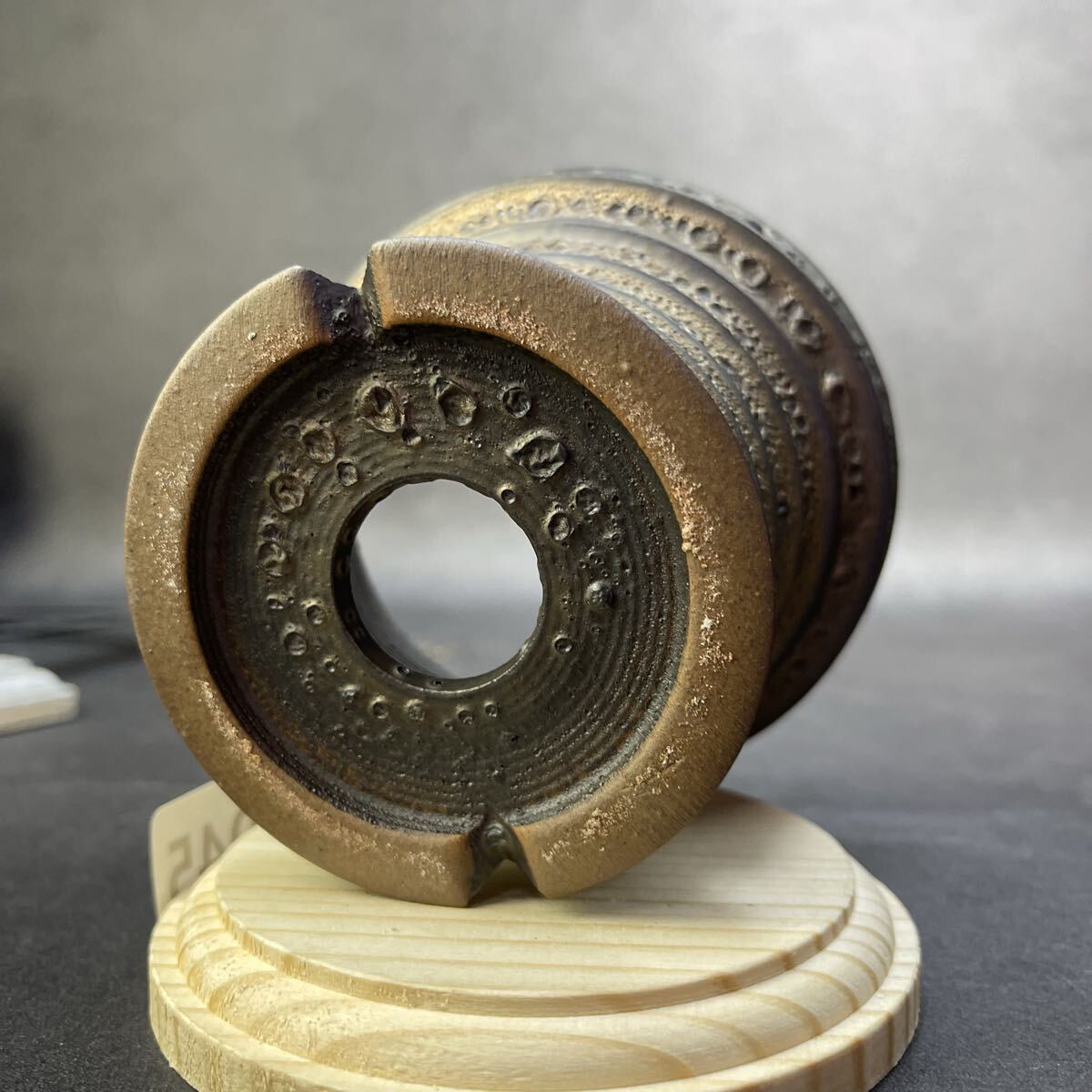 ま045 Hand MADE 植木鉢 陶器 検（塊根植物 アガベ パキプス invisible ink raw life factory SRL 伝市鉢 カタチ製作所 グラキリス_画像4