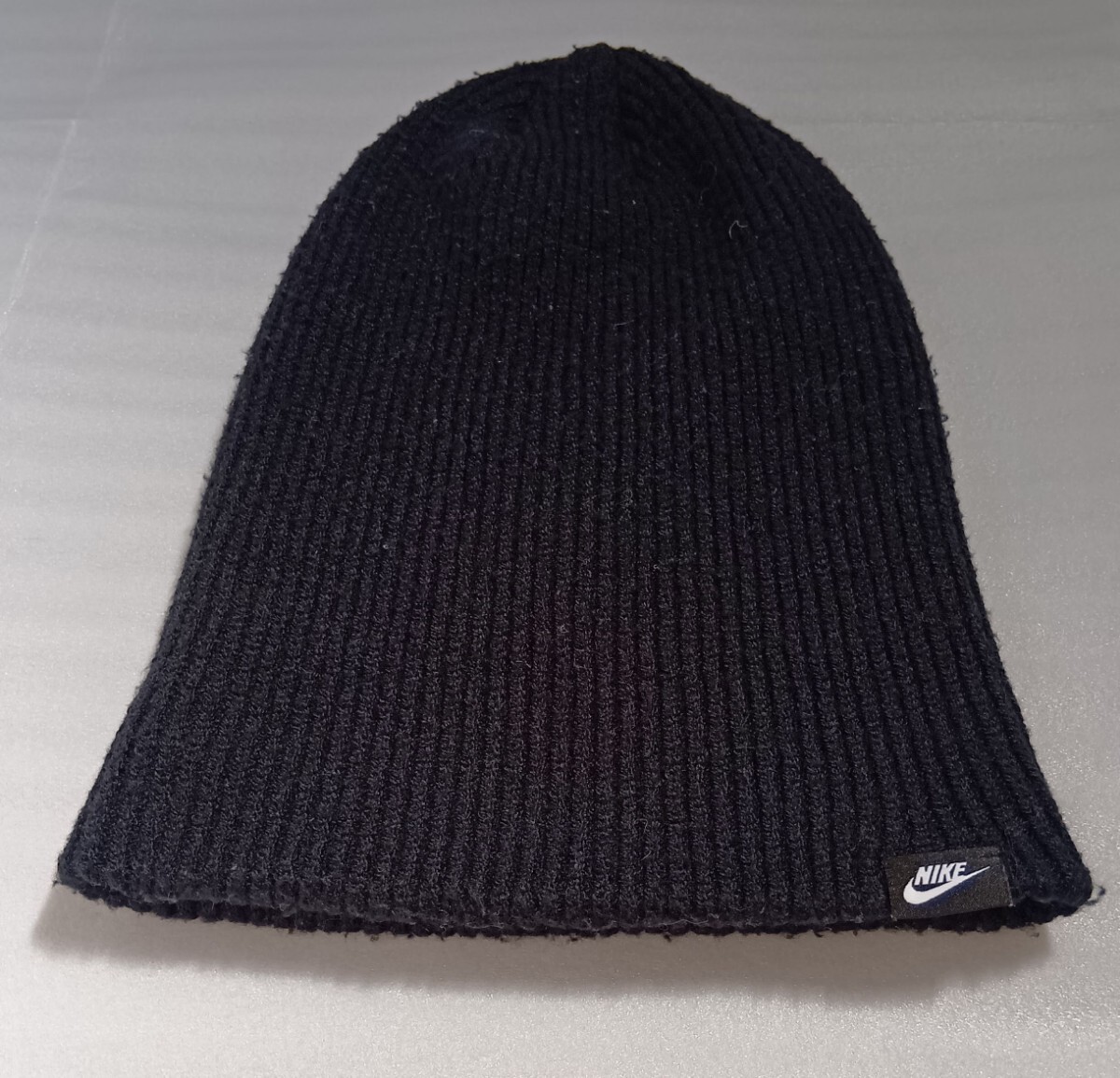 ☆NIKE 1Size OSFМ 57cm位黒色タブのみキャップ帽子ニットぼうしスポーツ ファッション アウトドア2重生地ウェア ナイキ BETTER WORLD.COM_画像7