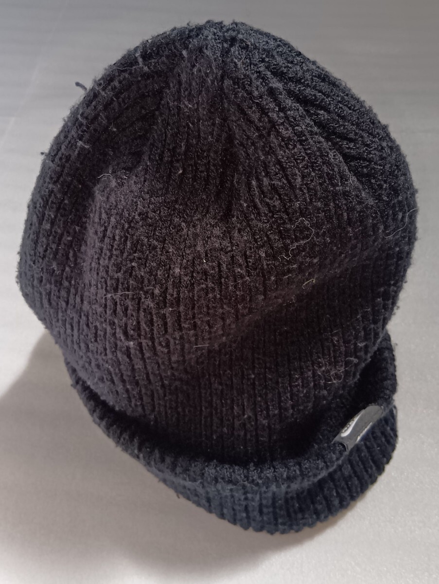 ☆NIKE 1Size OSFМ 57cm位黒色タブのみキャップ帽子ニットぼうしスポーツ ファッション アウトドア2重生地ウェア ナイキ BETTER WORLD.COM_画像9