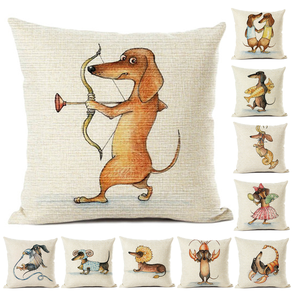 【送料無料】 ダックスフンド a42 RED 短足犬 クッションカバー【新品】_画像4