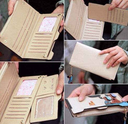 【送料無料】ドッグ チャーム 長財布 ベージュ【新品】_画像3