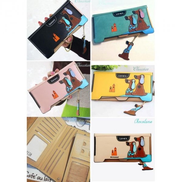 【送料無料】ドッグ チャーム 長財布 ベージュ【新品】_画像5