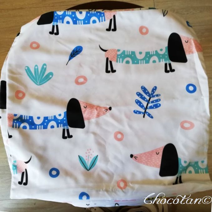 【送料無料】ダックスフンド P12 ポリエステル クッションカバー【新品】_画像2