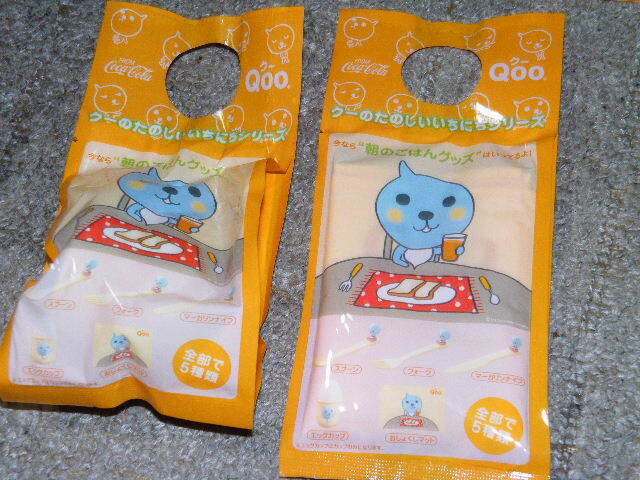 x品名x 未使用/保管品コカ・コーラ非売品クー Qoo キャラクター!朝のごはんグッズ=たぶん全種5点セットまとめ売り♪Coca Colaコカコーラ_画像3
