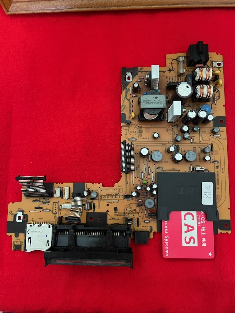 動作品　Panasonic レコーダーDMR-XP12 用 純正 電源マザーボード ディスプレイ(表示)カードスロット基盤 VEP71133 A (Z18)