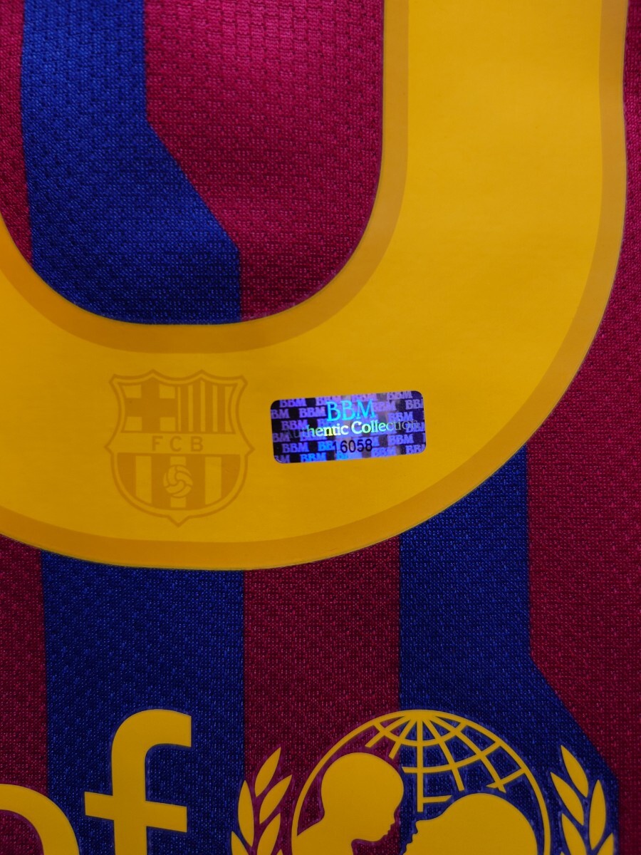 正規(guī)品　NIKE　2011?2012　FC Barcelona BBM社制　リオネル?メッシ　直筆サイン入り　ユニフォーム　FC Barcelona　Lionel Messi