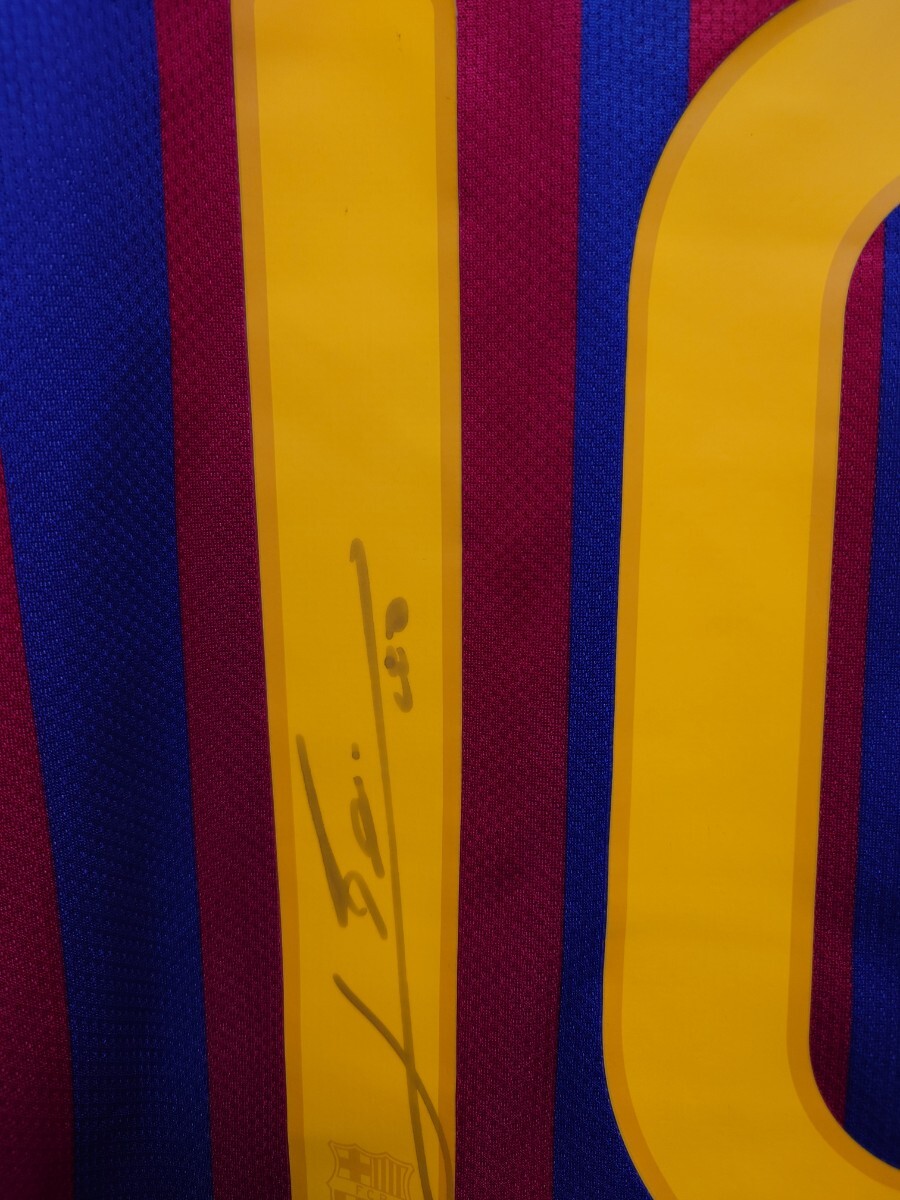 正規(guī)品　NIKE　2011?2012　FC Barcelona BBM社制　リオネル?メッシ　直筆サイン入り　ユニフォーム　FC Barcelona　Lionel Messi