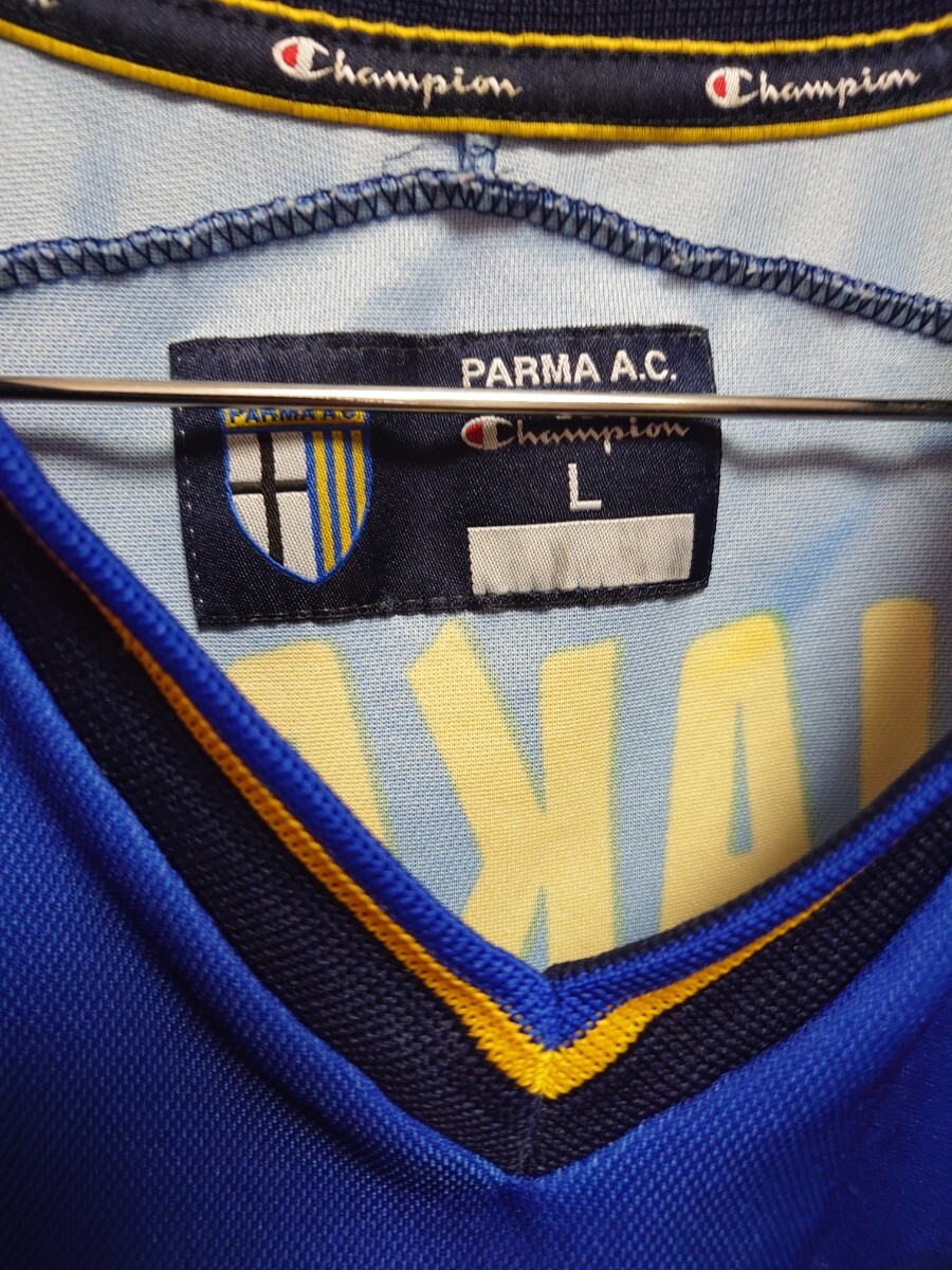 Champion　2002?2003 パルマ　中田英壽　選手仕様　昇華プリント　Parma　Hidetoshi Nakata