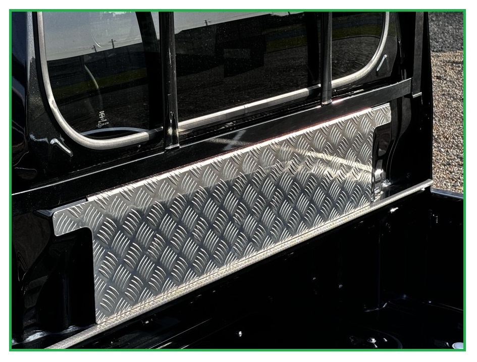 ★軽トラ ハイゼットジャンボ S500P(R3/12~)用 キャビンバックアッパーパネル アルミ縞板 _画像3