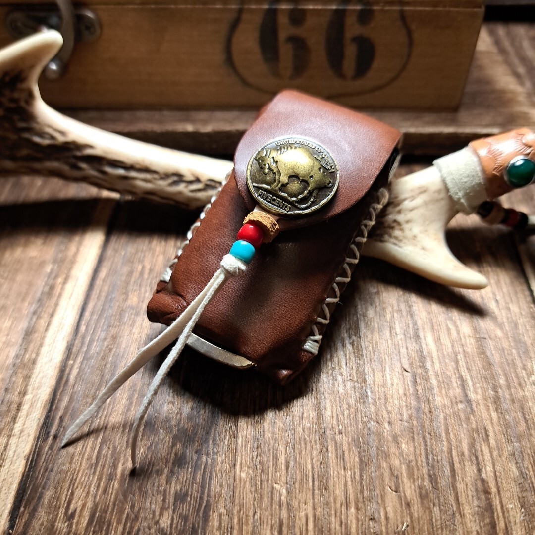 【革族工房】◆三菱系◆handmadeスマートキーレザーケース◆デリカD5、アウトランダー、等…◆本革◆ヴィンテージ調(diào)