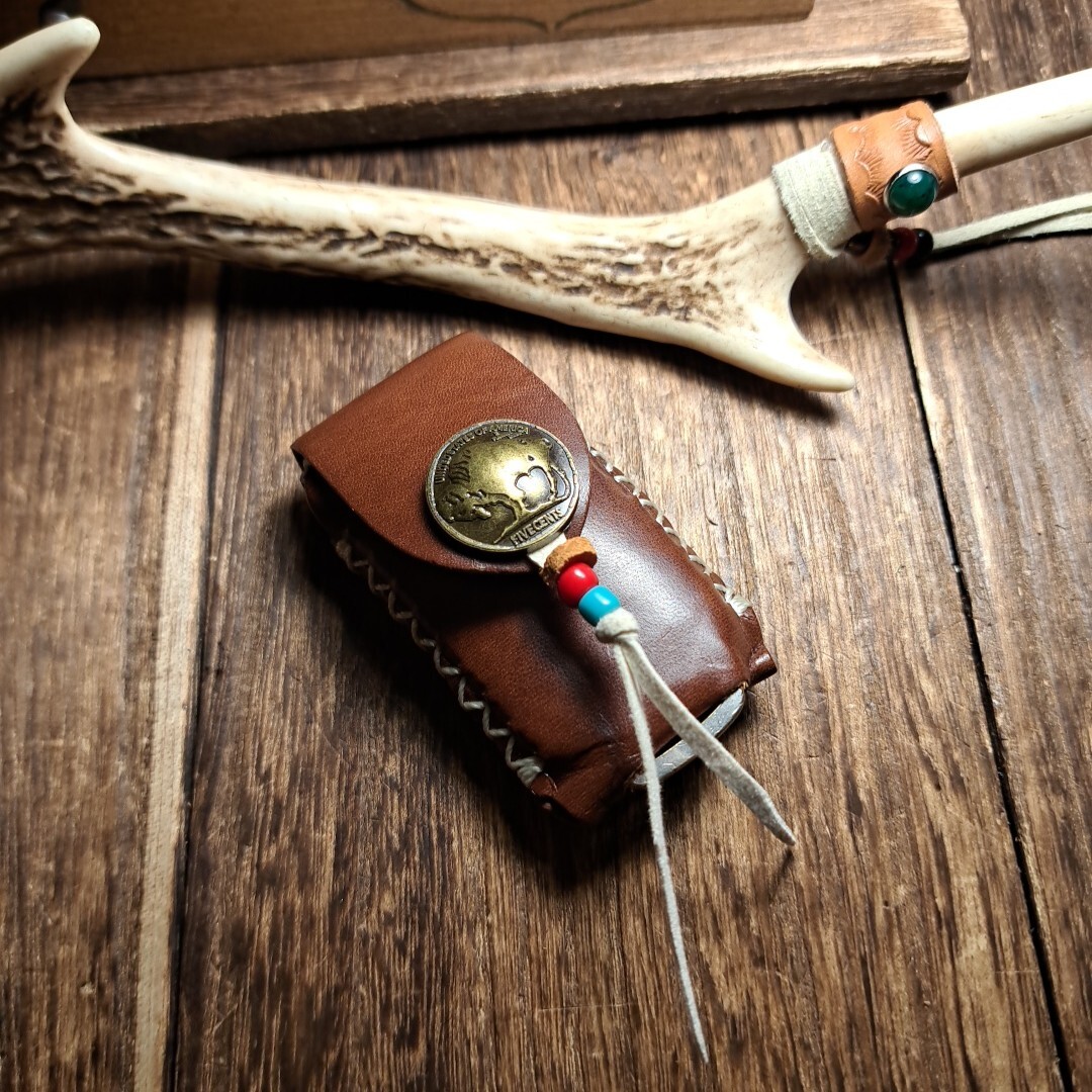 【革族工房】◆三菱系◆handmadeスマートキーレザーケース◆デリカD5、アウトランダー、等…◆本革◆ヴィンテージ調(diào)