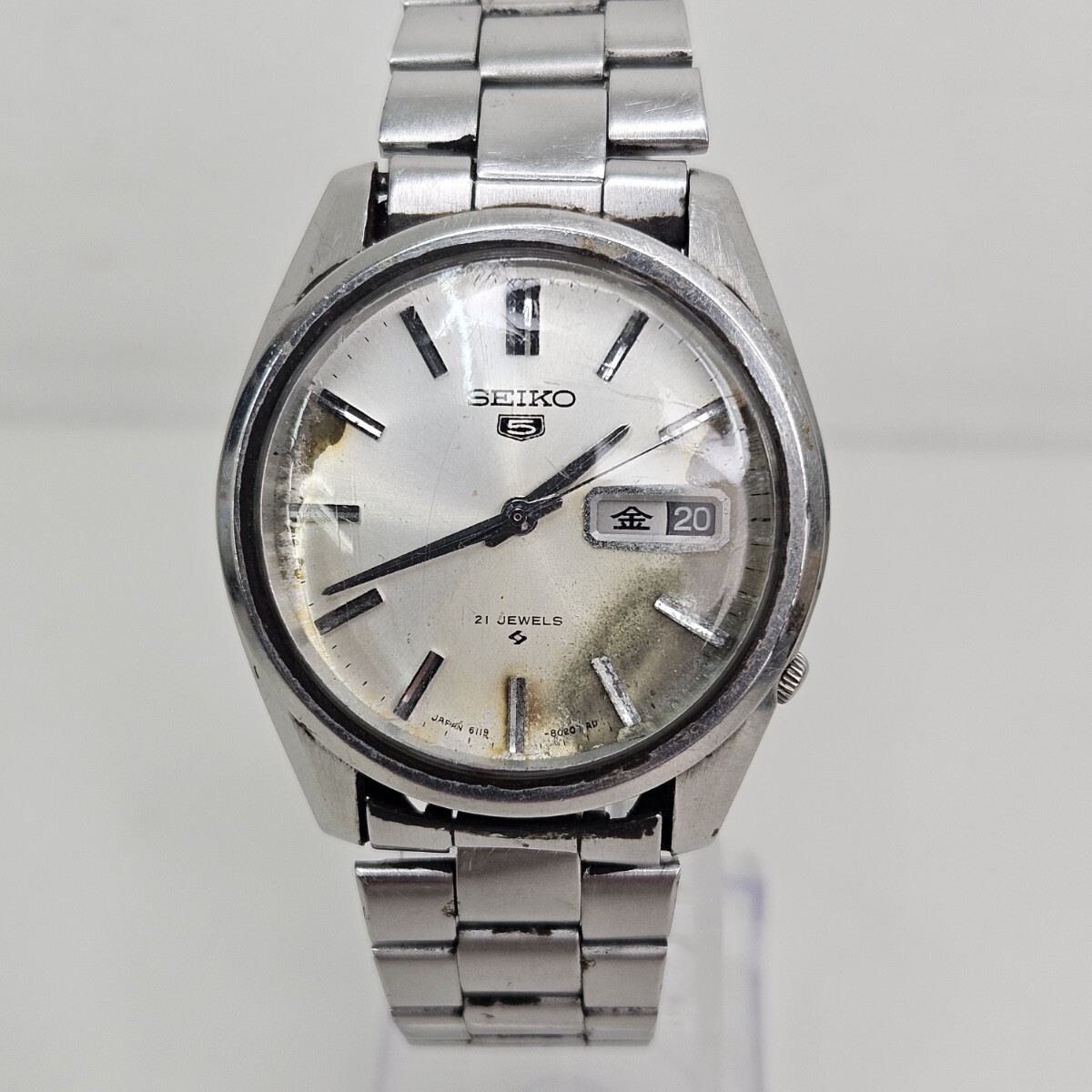 SEIKO5 セイコーファイブ 6119-8020 自動巻き 腕時計 【No.3583】