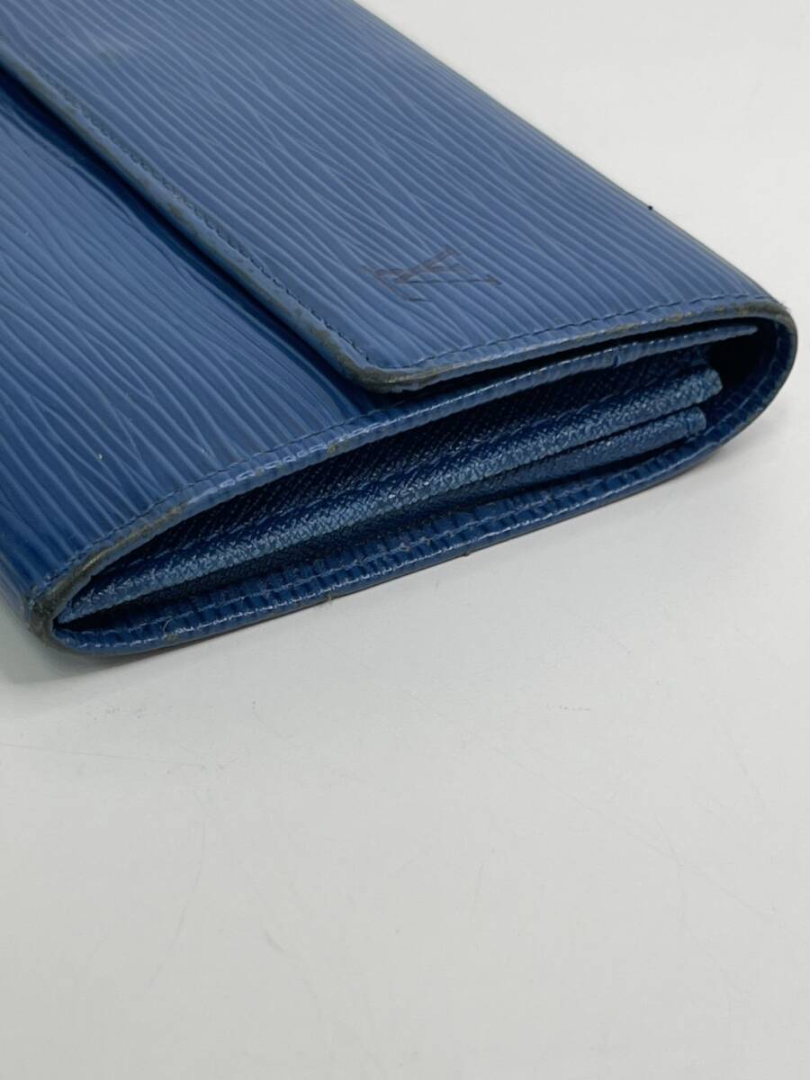 LOUIS VUITTON ルイヴィトン エピ ポルト モネ クレディ ブルー ゴールド金具 エピレザー M6359G 長財(cái)布 【No.3568】