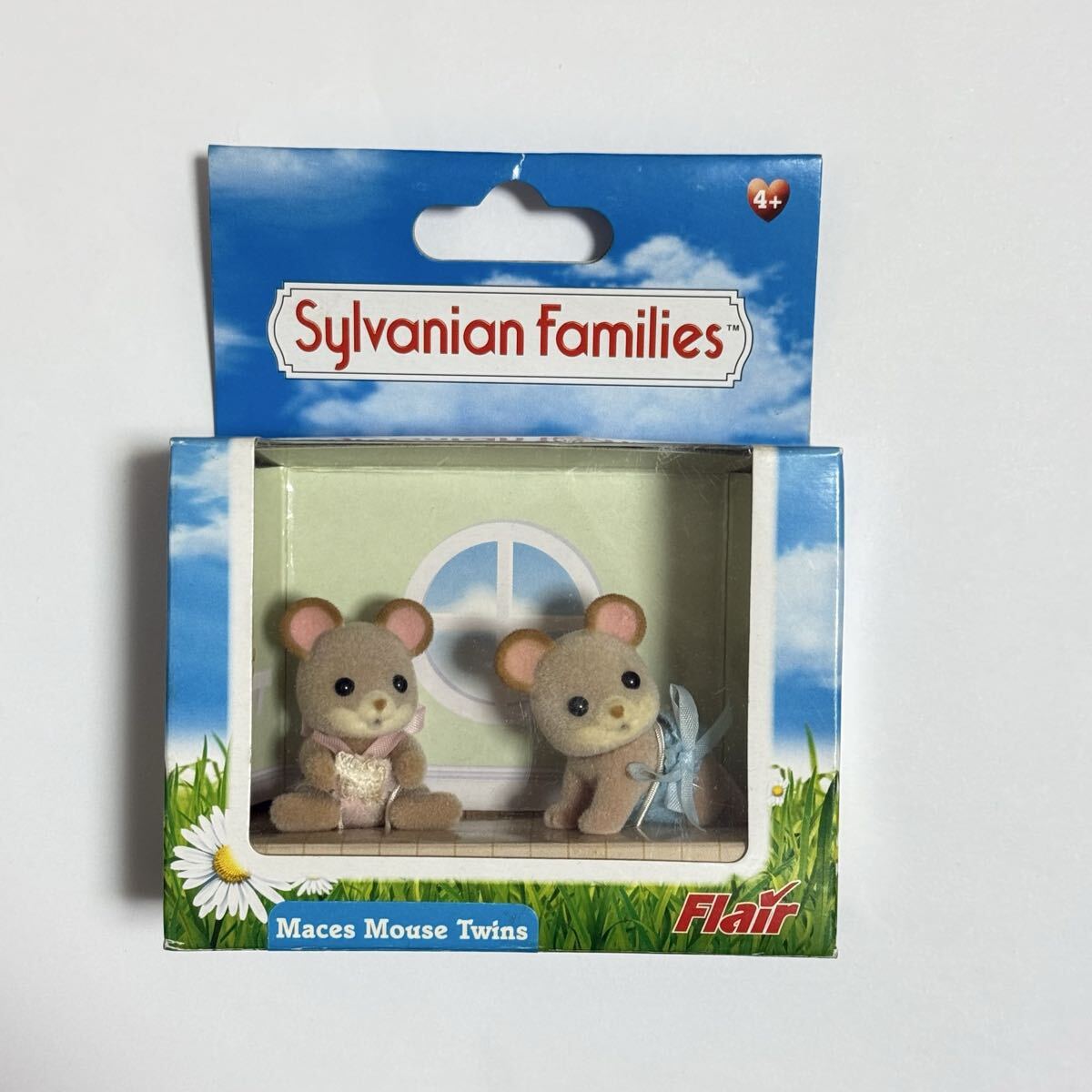 シルバニアファミリー Flair ねずみ　ふたごの赤ちゃん　Maces mouse twins_画像1