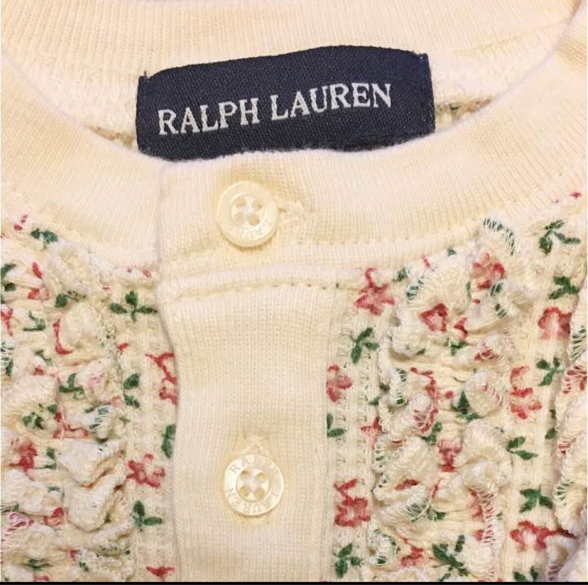 ラルフローレン　花柄ロンパース 18m