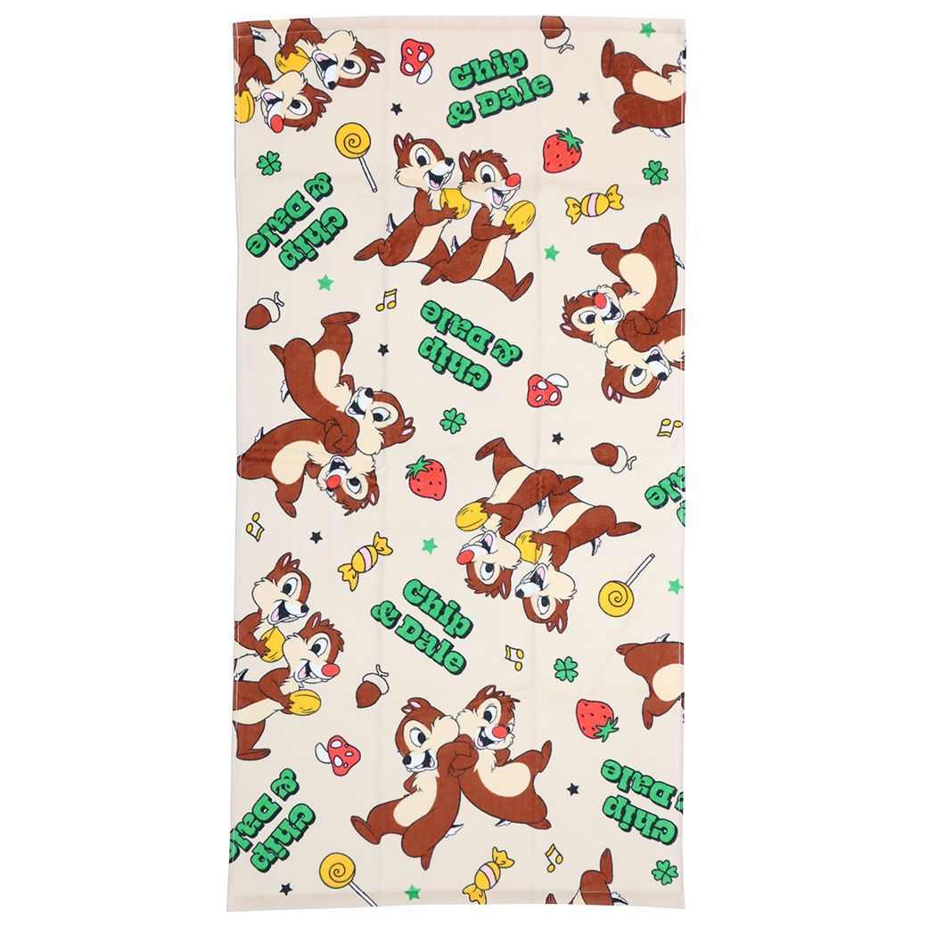 チップ&デール プリントビッグタオル ディズニー バスタオル キャラクター グルービー_画像1