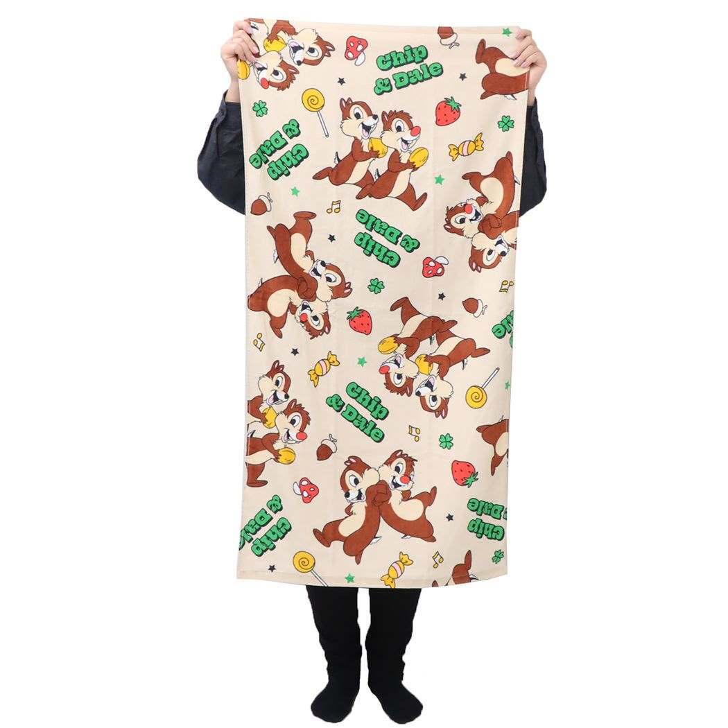 チップ&デール プリントビッグタオル ディズニー バスタオル キャラクター グルービー_画像4