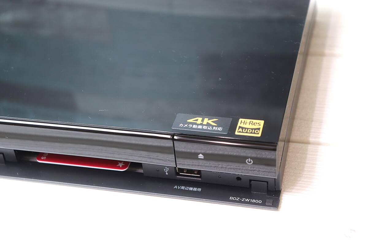 美品◇SONY ブルーレイレコーダー BDZ-ZW1800 1TB W録畫(huà) 4K UPコンバート /純正新品リモコン?新品HDMI?アンテナケーブル?電源ケーブル