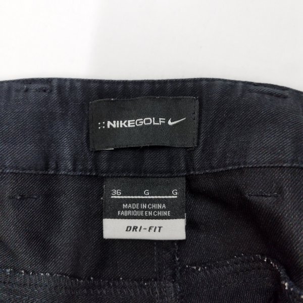 I188 NIKE GOLF ナイキ ゴルフ パンツ スラックス ストレッチ DRI-FIT スポーツ ウェア トレーニング ウェア ブラック系 サイズ 36_画像6