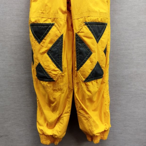 I402 mistral ミストラル スキー 肩ベルト付き パンツ スノーボード ウインター スポーツ ポリエステル レディース イエロー系 サイズ 11_画像3