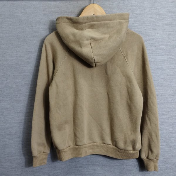 I774 POLO RALPH LAUREN ポロ ラルフローレン プルオーバー パーカー スウェット 裏起毛 ワンポイント ロゴ ポニー 刺繍 ベージュ系 S_画像6