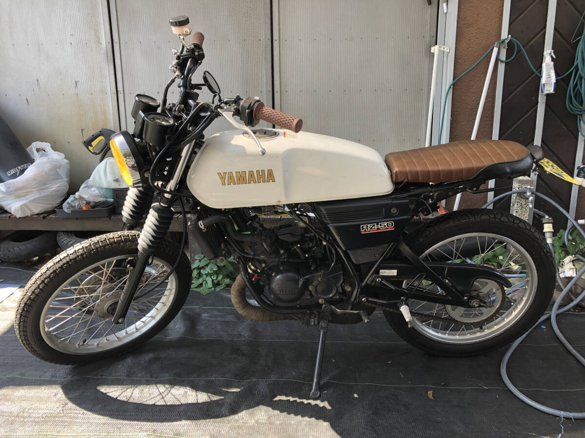 【希少】YAMAHA RZ50 RA01J 68.8ccボアアップ公認(rèn) 2スト カスタム多數(shù) 即乗り可