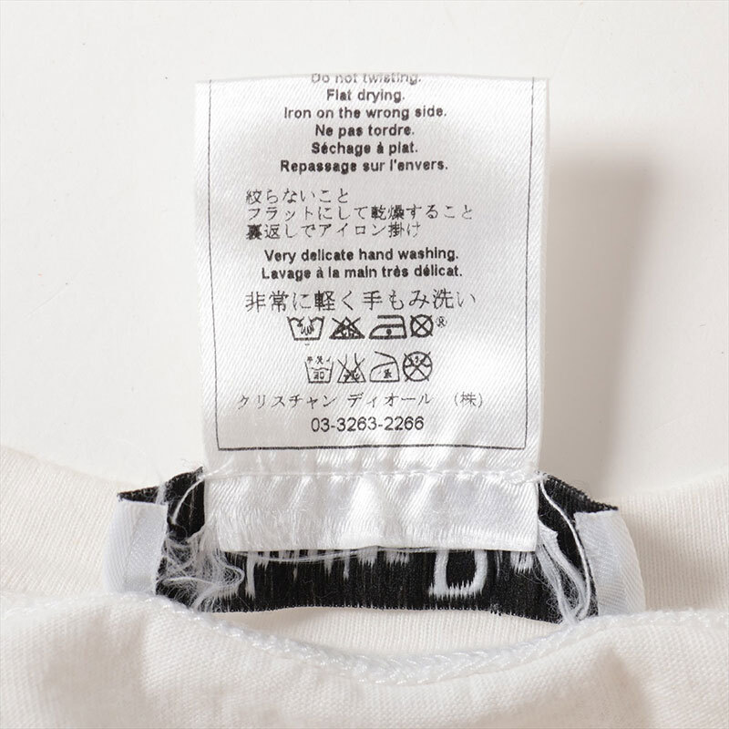 クリスチャンディオール Christian Dior 半袖Ｔシャツ ジャドール プリント コットン Size:38 ホワイト