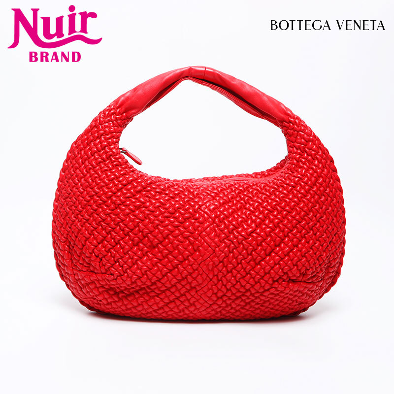 ボッテガヴェネタ BOTTEGAVENETA ショルダーバッグ レザー ホーボー レッド