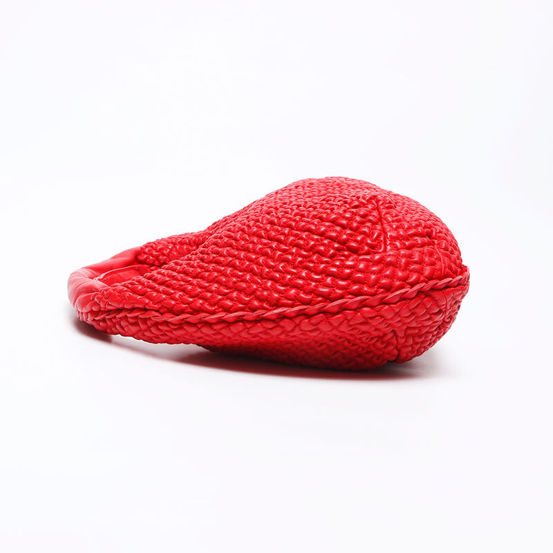 ボッテガヴェネタ BOTTEGAVENETA ショルダーバッグ レザー ホーボー レッド