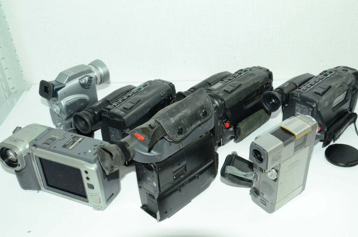 【外観并級(jí)以下】ジャンク ビデオカメラ 14個(gè)まとめて SONY SHARPなど色々　#e8839