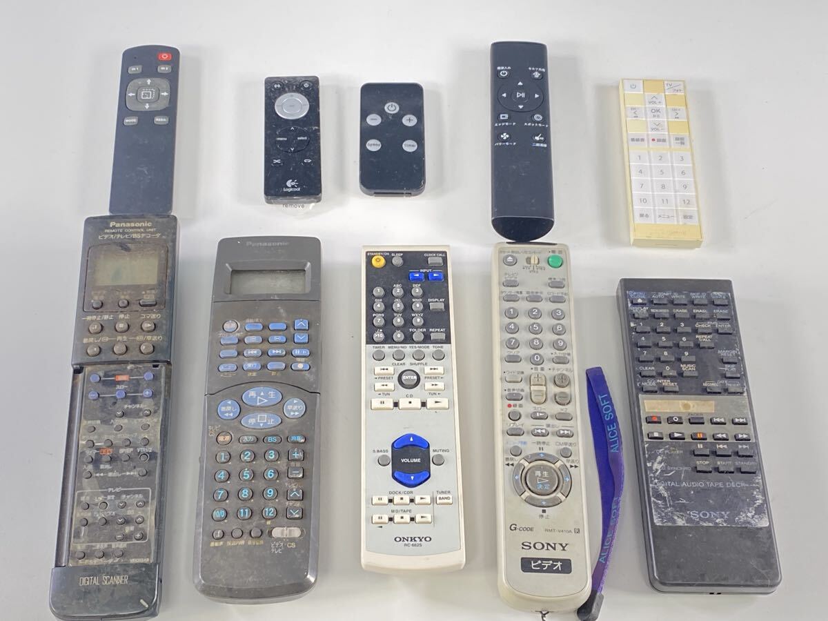 ★まとめ売り リモコン 80本 大量セット テレビ オーディオ エアコン セット 照明 シャープ ソニー パナソニック DVD 中古品 管理KA367