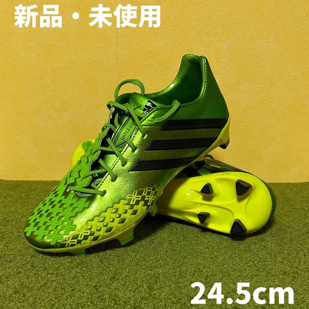[ новый товар * не использовался ]ADIDAS Adidas футбол шиповки Predator Lee обезьяна Zone TRX FG светло-зеленый Q21663 снят с производства очень редкий (24.5cm)