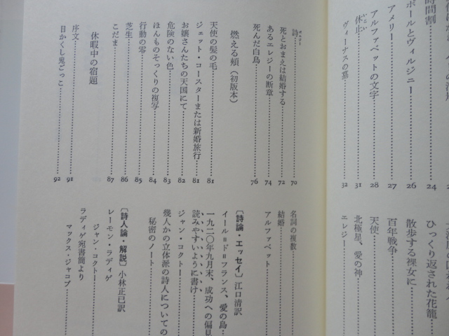 『ラディゲ詩集　双書・２０世紀の詩人１６』江口清訳・窪田般彌編　平成６年　初版カバー帯　小沢書店_画像7
