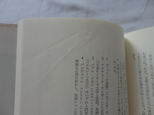 『ラディゲ詩集　双書・２０世紀の詩人１６』江口清訳・窪田般彌編　平成６年　初版カバー帯　小沢書店_画像9
